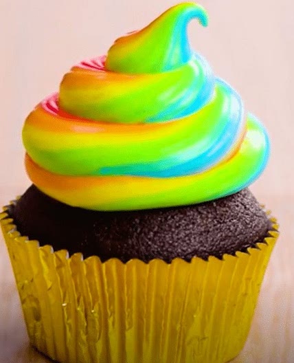 Rainbow Pot of Gold Cupcakes