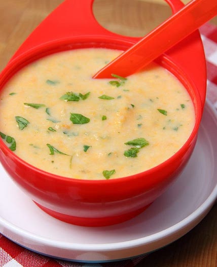 Cod, sweet potato and sweetcorn chowder