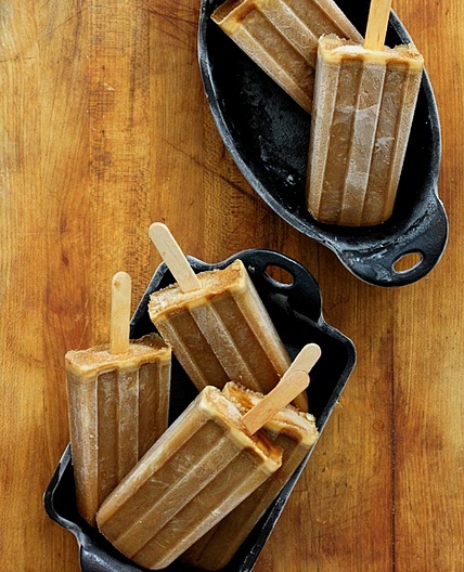 Bourbon Butterscotch Latte Popsicles
