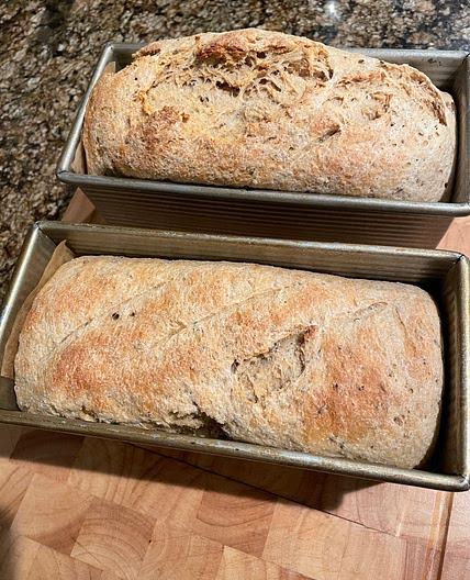Ground red wheat bread