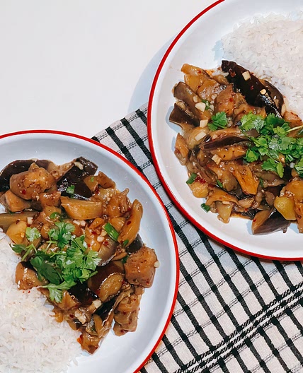 Braised Eggplant 