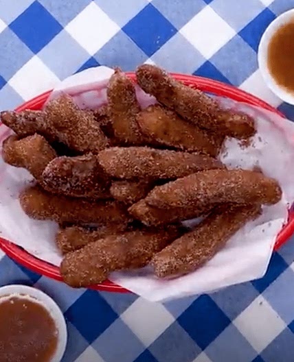 Apple Pie Funnel Cake Fries