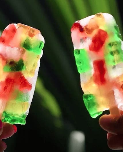 Gummy bear popsicles