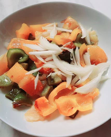 Peppers and onions