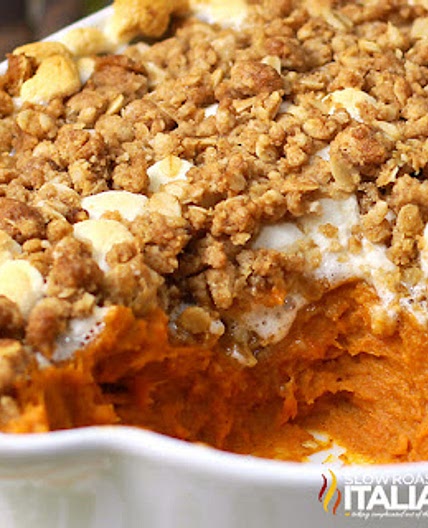 Sweet Potato Casserole with Marshmallows