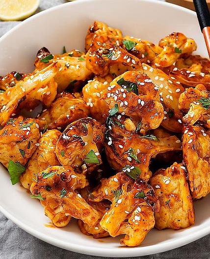 Crispy Baked Orange Cauliflower