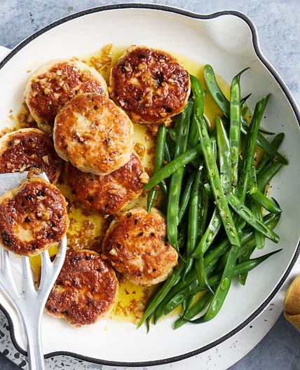 Buttered lemon chicken rissoles recipe