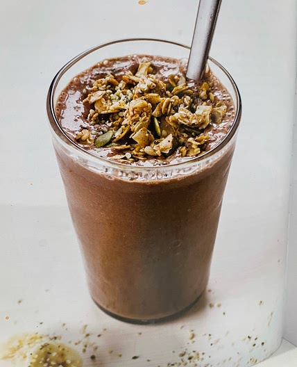 Salted Chocolate Hemp Shake for Two