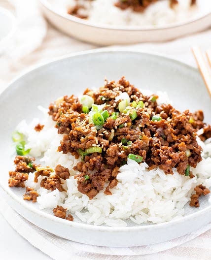 Vegan Korean Beef & Rice Bowls