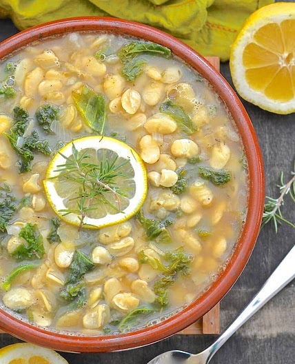 Lemon Kale & White Bean Stew