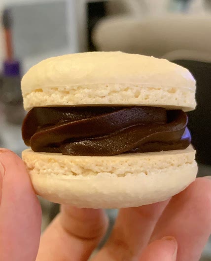 Dark Chocolate Macarons
