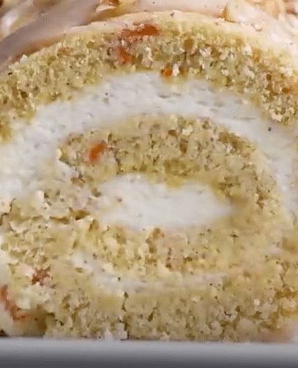 Carrot Cake Swiss Roll