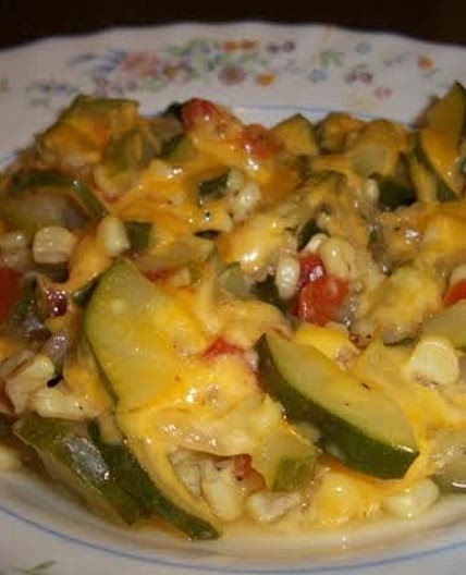 Zucchini with Corn and Cheese ( calabacitas con elote y queso )