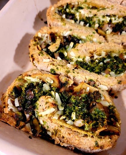 Plant-based Rye Pinwheels