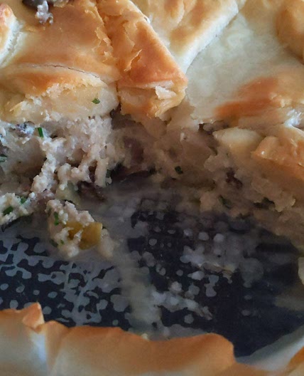 Tarta de champiñones