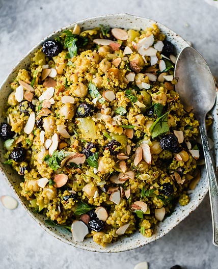 One Pot Moroccan-Inspired Chickpea Quinoa Salad