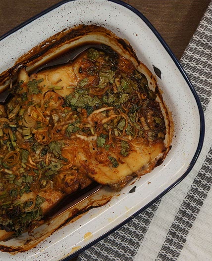 Haddock with Soy and Ginger