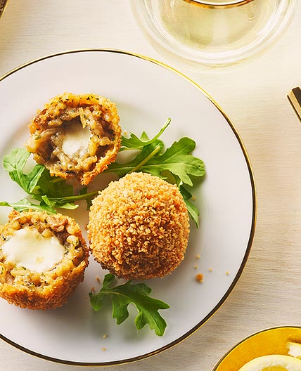 Cheesy Mushroom Arancini