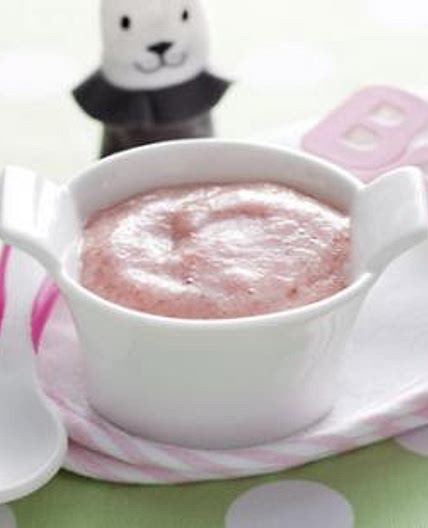 Banana and Strawberry Puree