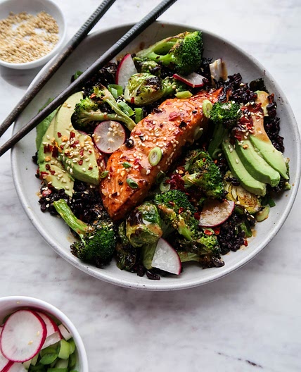 {20 Minute} Miso-Glazed Salmon + Crispy Broccoli