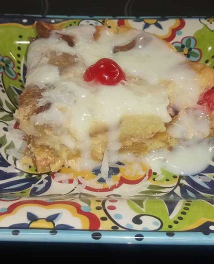 Pina Colada Bread Pudding
