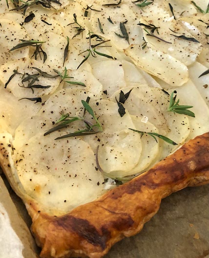 Puff Pastry, Potato, Ricotta and Savoury Appetizer