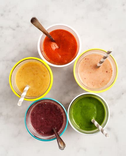 Meal Prep Rainbow Breakfast Smoothies