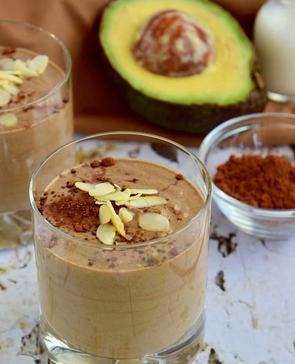 Choco-avo-banana smoothie