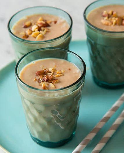Dulce de Leche and Banana Almond Milk Smoothie