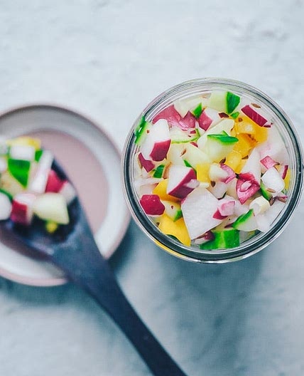 Fresh Radish Cucumber Salsa