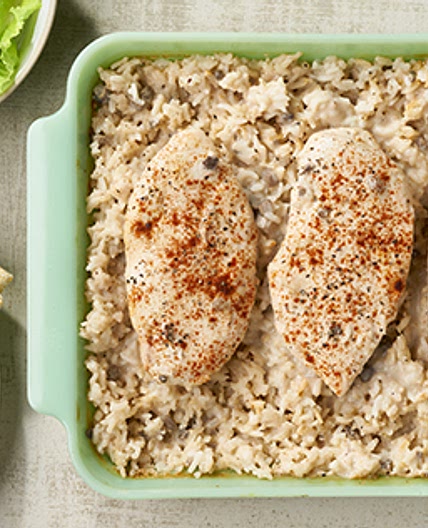 One Dish Chicken & Rice Bake