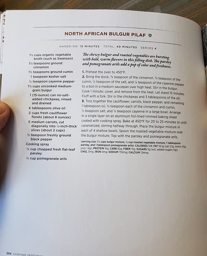 North African bulgur pilaf