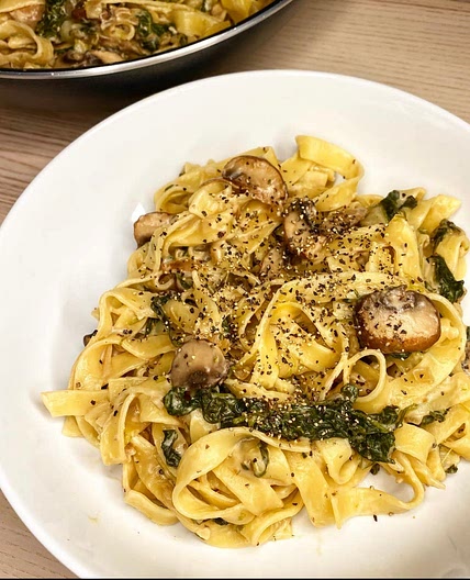 Spinach & Mushroom Pasta