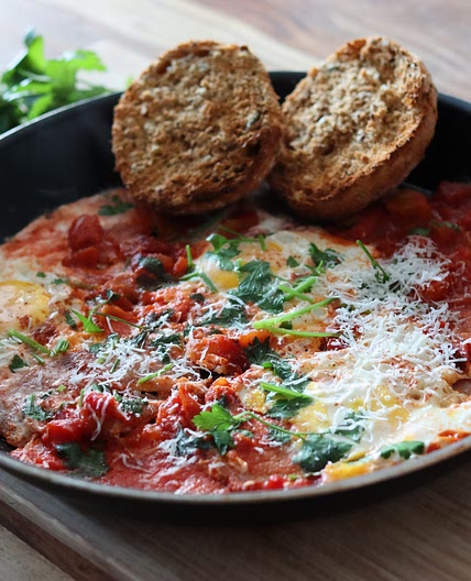 Shakshuka with bacon
