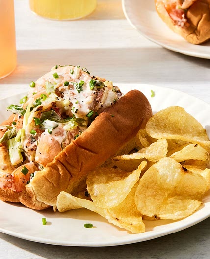 Grilled & Chilled Shrimp Rolls