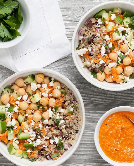 Mediterranean Chickpea Quinoa Bowl