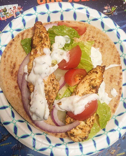Greek Chicken Gyros
