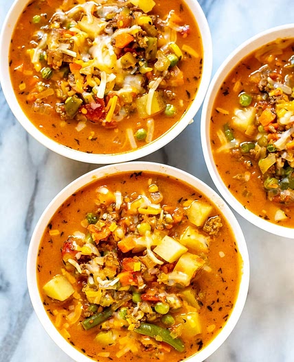 Easy One Pot Cheeseburger Soup
