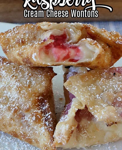Raspberry Cream Cheese Wontons