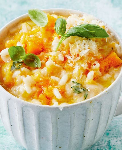 Pumpkin risotto in a mug recipe