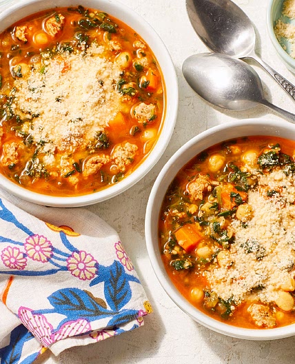 Hearty Chickpea & Spinach Stew