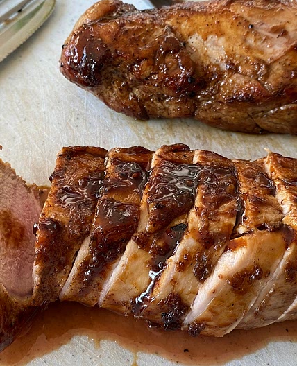 Honey garlic pork tenderloin 