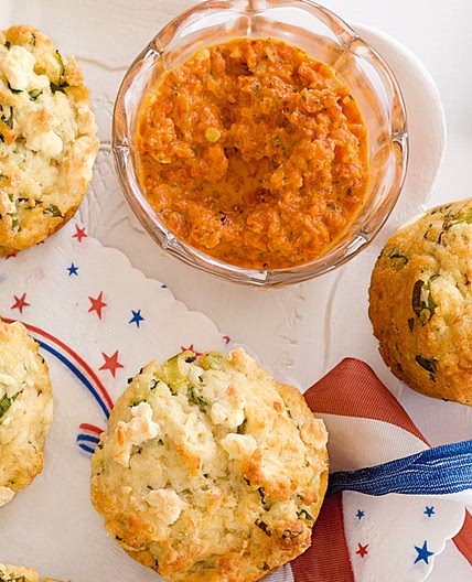 Three cheese muffins