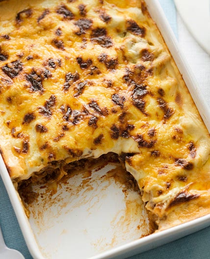 Spinach and beef cannelloni