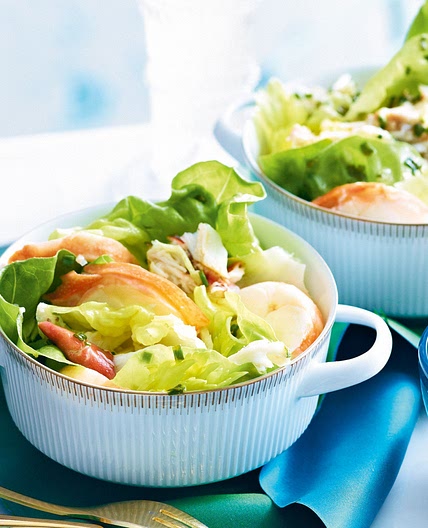Lobster & crab salad with bloody mary dressing