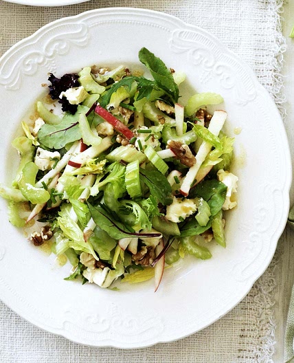 Celery and blue cheese salad