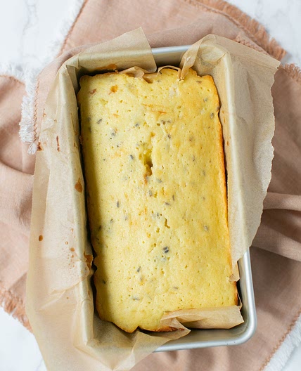 Lemon Lavender Pound Cake with Lemon Glaze