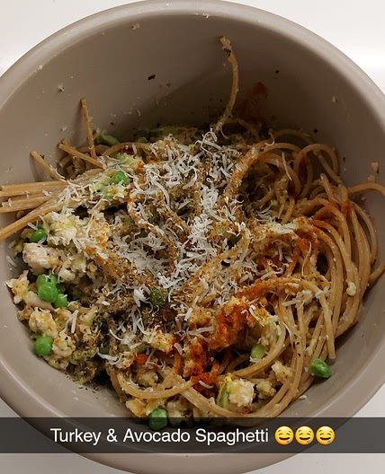 CHICKEN + AVOCADO SPAGHETTI
