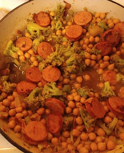 Sausage, Bean, and Broccoli Stew