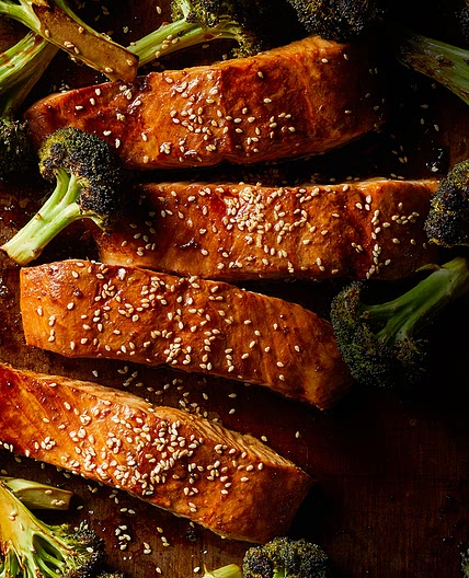 Ginger Roasted Salmon & Broccoli
